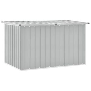 vidaXL Puutarhan varastoarkku harmaa 149x99x93 cm