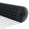 vidaXL Euroaita Harmaa 0.4 x 50 m PVC-pintainen rauta