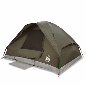 vidaXL Camping Teltta Dome 4-hengen ruskea vedenpit&auml;v&auml;