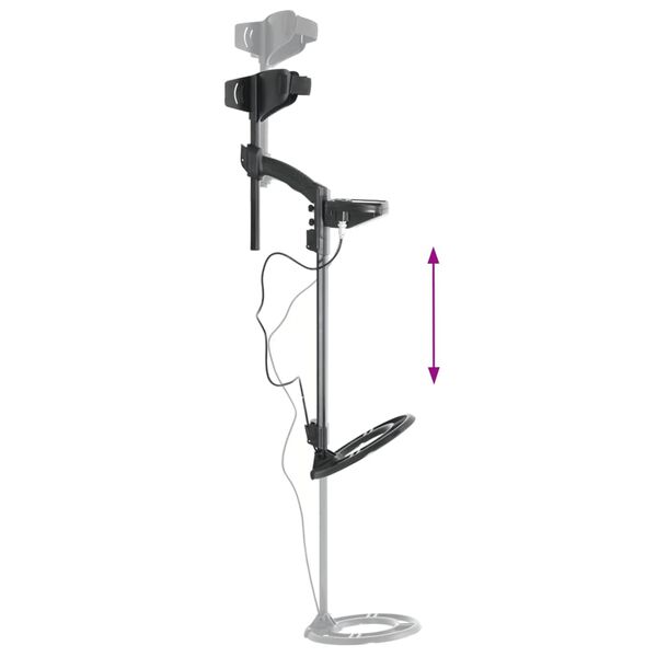 vidaXL Metallinpaljastin LCD-näytöllä 24 cm etsintäsyvyys