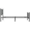 vidaXL Metallinen sängynrunko päädyillä musta 90x190 cm