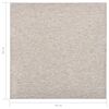 vidaXL Tekstiililaatta 20 kpl 5 m² 50x50 cm vaalea beige