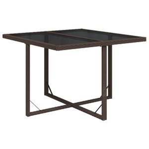 vidaXL Puutarhap&ouml;yt&auml; ruskea 109x107x74 cm polyrottinki ja lasi