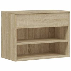 vidaXL Kenkien s&auml;ilytyspenkki Sonoma-tammi 60x30x45 cm tekninen puu