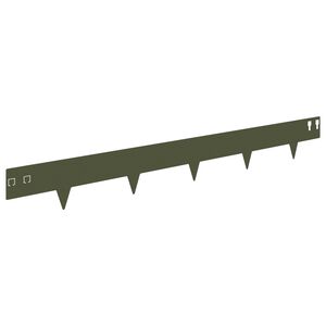vidaXL Nurmireunus 30 kpl 100 x 12 cm Ter&auml;s Oliivinvihre&auml;