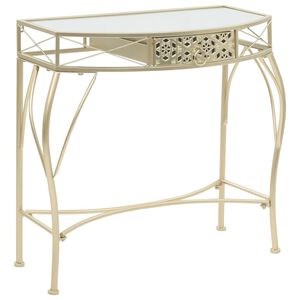 vidaXL Senkki ranskalaistyylinen metalli 82x39x76 cm kulta