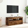 vidaXL TV-taso LED-valoilla savutammi 90x35x40 cm