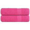 vidaXL Kylpypyyhkeet SAMMAKO 2 kpl Vaaleanpunainen 100x150 cm 360 gsm