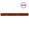 vidaXL Nurmikonreunukset 50 kpl 10x103 cm joustava Corten-ter&auml;s