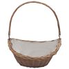 vidaXL Polttopuukori kahvalla 57x46,5x52 cm ruskea paju
