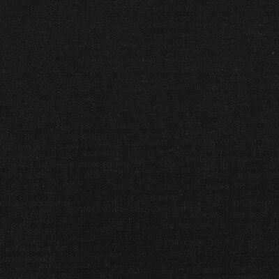 vidaXL Sängynrunko päätylevyllä musta 90x190cm Single kangas
