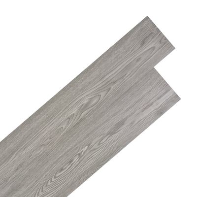 vidaXL Itsekiinnittyvä PVC lattialankku 5,21 m² 2 mm tummanharmaa