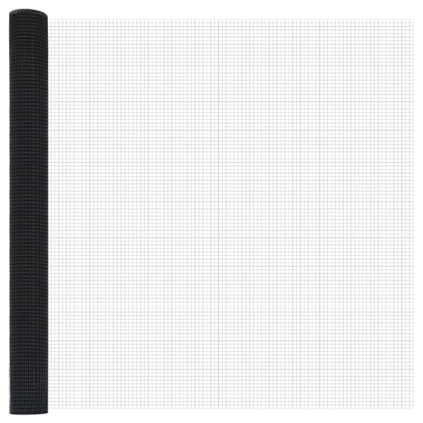 vidaXL Hitsattu lankaa Harmaa 1.5 x 25 m Teräs