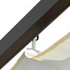 vidaXL Pergola sisäänvedettävällä katolla kermanvalkoinen 3x3 m teräs