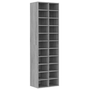 vidaXL Kenk&auml;teline harmaa Sonoma 54x34x183 cm tekninen puu