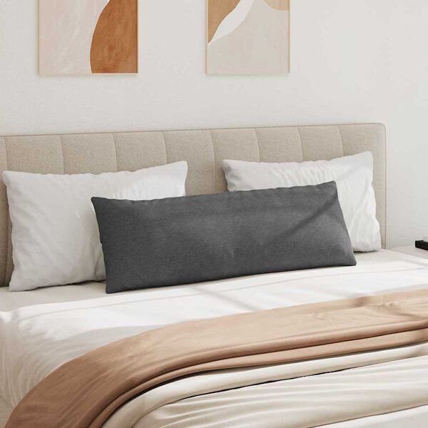 vidaXL Sohvatyynyt 2 pcs Tumma harmaa 120 x 40 cm Korduroikangas