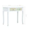 vidaXL Sivupöytä valkoinen 80x40x74 cm puu
