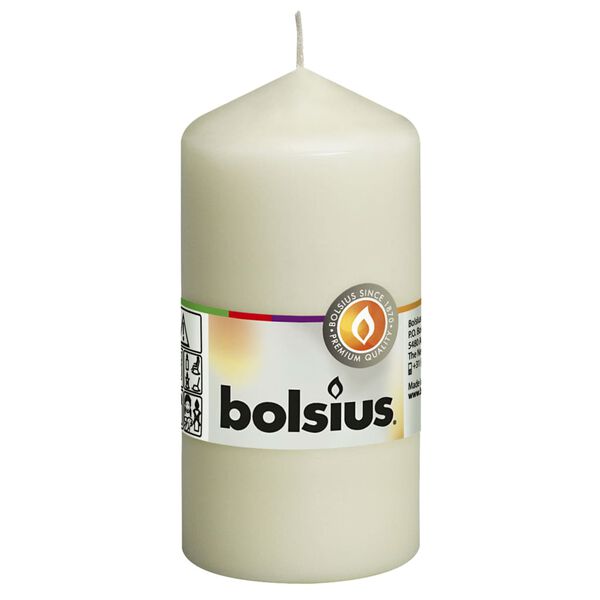 Bolsius Pilarikynttil&auml;t 10 kpl 120x58 mm norsunluu