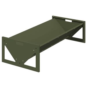 vidaXL El&auml;inten ruokintakaukalo Oliivinvihre&auml; 108 x 50 x 28 cm 10 kg