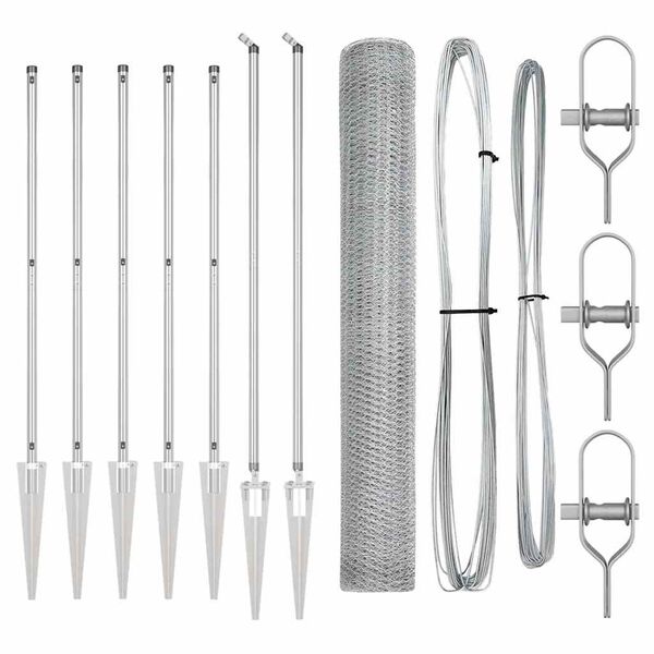 vidaXL Aitalatu Hopea 10 x 1,4 m (25 mm verkko) Ter&auml;s