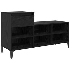vidaXL Kenk&auml;kaappi 102 x 36 x 60 cm Tekninen puu Musta tammi