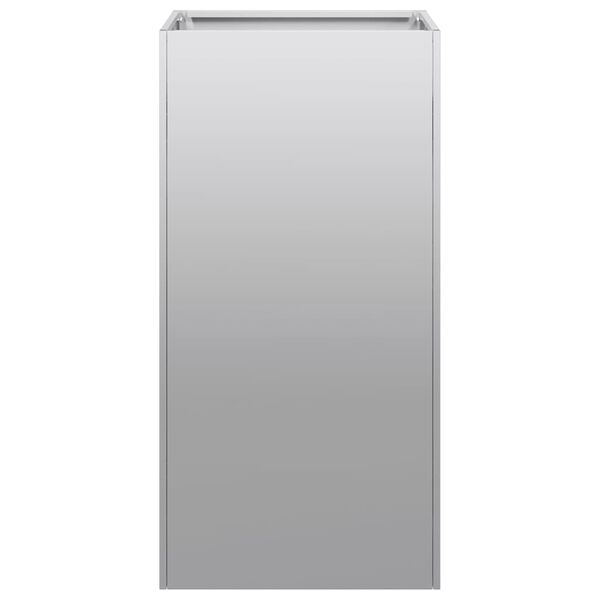 vidaXL Kukkalaatikko 40x40x80 cm galvanoitu teräs