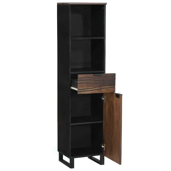 vidaXL Kylpyhuoneen allaskaappi hyllyll&auml; p&auml;hkin&auml;puu 38 x 33 x 160 cm