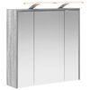 vidaXL Kylpyhuoneen Peilikaappi Harmaa Sonoma 63,5 x 16 x 62,5 cm
