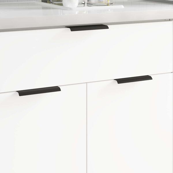 vidaXL Kahva 12 pcs Musta 120 x 39.6 x 17 mm Alumiini