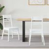 vidaXL Ruokatuolit 2 pcs Valkoinen 43 x 54 x 89 cm Kest&auml;v&auml; Kumipuinen