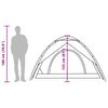 vidaXL Retkiteltta kupoli 5 henkilölle harmaa/oranssi pikavapautus