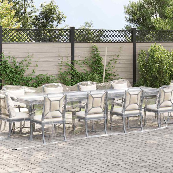 vidaXL kirkas suojapeite silmukoilla 3x10 m PVC