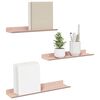 vidaXL Kelluva hylly 3 pcs Pinkki 40 x 9 x 2,5 cm Ter&auml;s