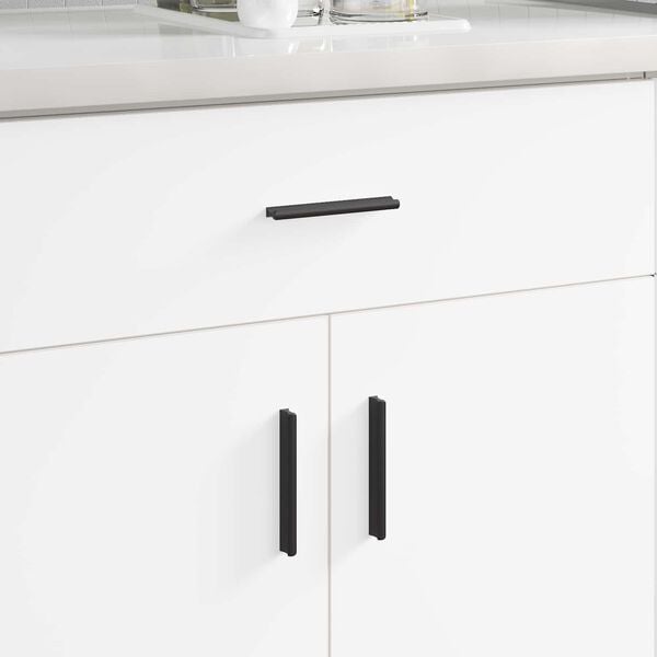 vidaXL Kahva 2 pcs Musta 106 x 7,4 x 15,5 mm Alumiini