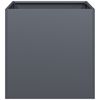 vidaXL Kukkalaatikko antrasiitti 40x40x40 cm kylm&auml;valssattu ter&auml;s