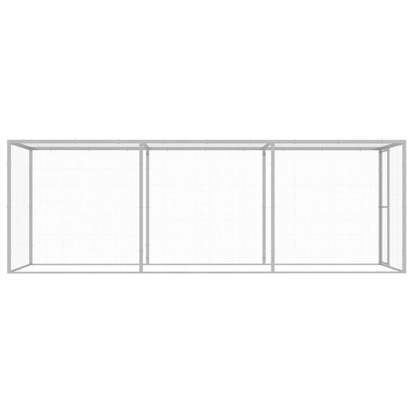 vidaXL Kissah&auml;kki 4,5x1,5x1,5 m galvanoitu ter&auml;s