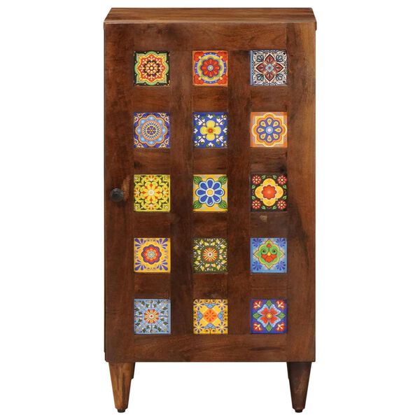 vidaXL Sivup&ouml;yt&auml; ovella p&auml;hkin&auml;puu 40 x 33 x 75 cm Kiinte&auml; mango puu