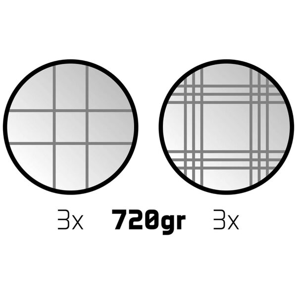 Get & Go Bocce-sarja VI 6 palloa hopea 52JV-CHR-Uni