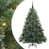 vidaXL Tekojoulukuusi 150 LED-valoilla Vihre&auml; 150 cm PE ja PVC