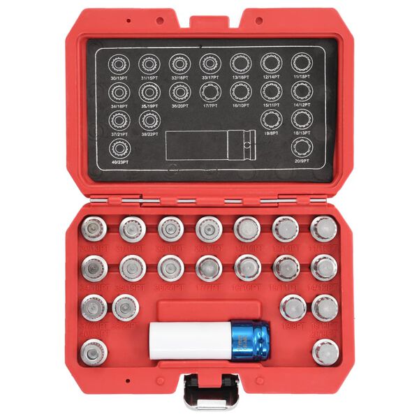 vidaXL 21-osainen rengashylsysarja BMW autoille