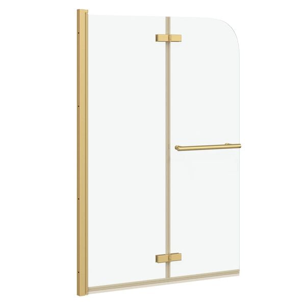 vidaXL Suihkusein&auml; Kulta 95 x 140 cm ESG-lasi ja alumiini