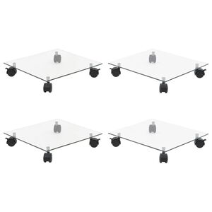 vidaXL Kasvirullakot 4 kpl 35x35 cm karkaistu lasi neli&ouml;