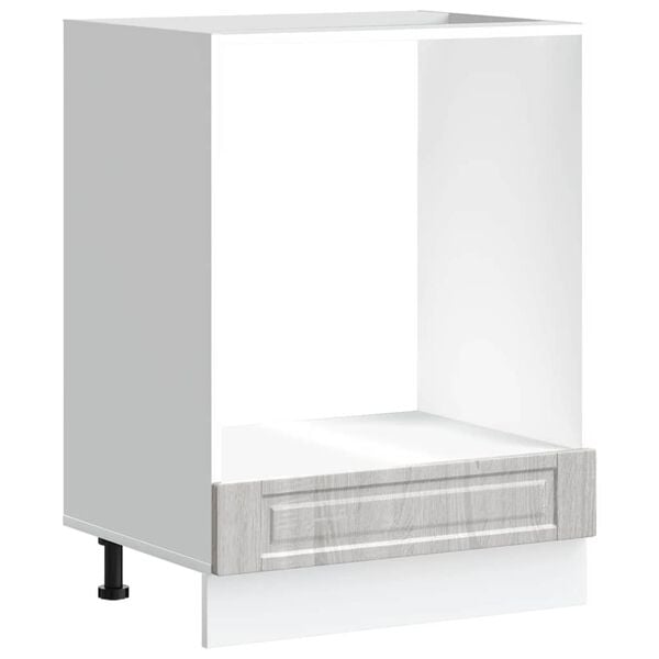 vidaXL Uunikaappi Porto harmaa Sonoma tekninen puu