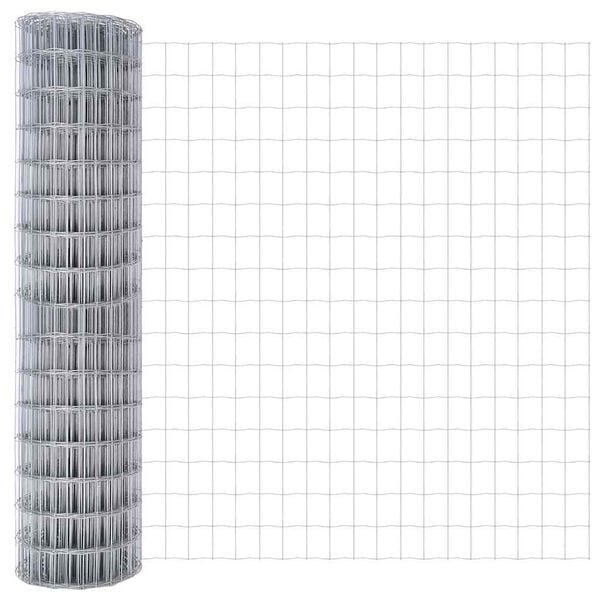 vidaXL Euroaita 1 x 25 m PVC-pintainen rauta