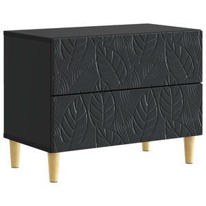 vidaXL Y&ouml;p&ouml;yt&auml; Musta 62 x 34,5 x 48 cm Tekninen puu
