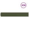 vidaXL Nurmikon reunalistat 50 kpl oliivinvihre&auml; 15x103 cm