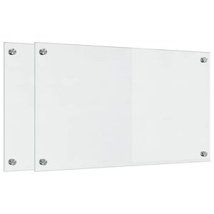 vidaXL Keitti&ouml;n v&auml;litila 2 kpl L&auml;pin&auml;kyv&auml; 70 x 40 cm karkaistu lasi