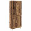 vidaXL Korkea kaappi Vanha Puu 69,5 x 34 x 180 cm Tekninen puu