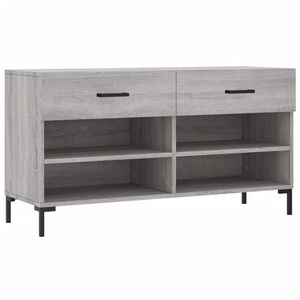 vidaXL Kenk&auml;penkki harmaa Sonoma 102x35x55 cm tekninen puu
