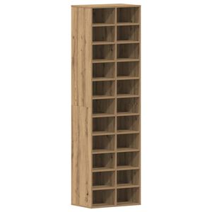 vidaXL Kenk&auml;teline ruskea tammi 54x34x183 cm tekninen puu